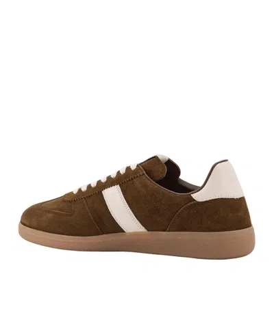 Tom Ford Suede Sneakers With Contrast Stripe And Rubber Sole