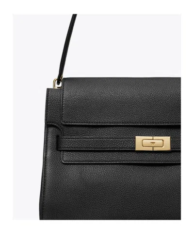 Tory Burch Large Lee Radziwill Pebble Leather Shoulder Bag