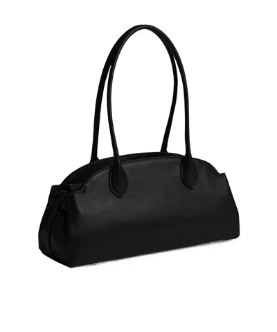 Coach Womens Empire 34 Leather Carryall Bag Black