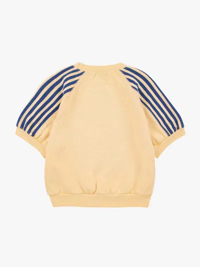 Bobo Choses Short-sleeved Sweatshirt In Yellow