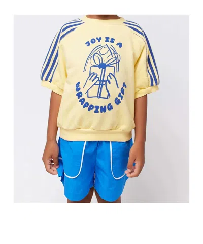 Bobo Choses Short-sleeved Sweatshirt In Yellow