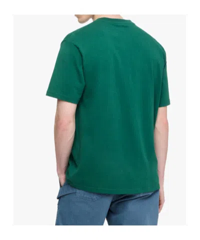Jw Anderson J. W. Anderson Embroidered Logo T-shirt With Classic Crew Neckline In Green