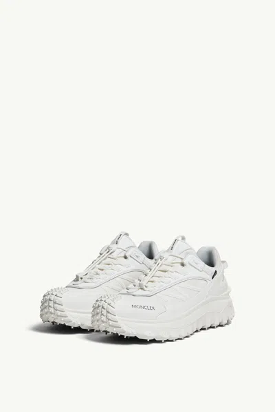 Moncler Waterproof Trailgrip Gtx Sneakers With Carbon Fiber In White