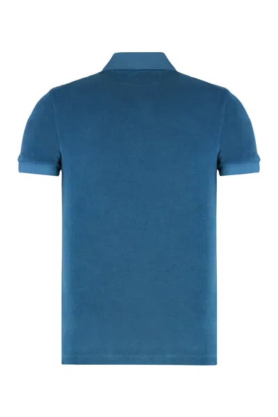 Tom Ford Towelling Polo Shirt In Multi