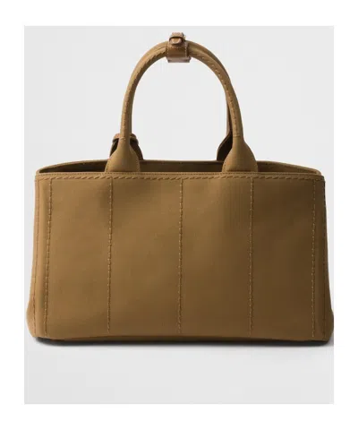 Prada Jardinière Large Cotton Canvas Handbag