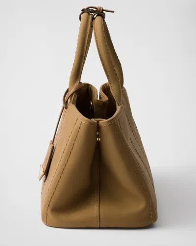 Prada Jardinière Large Cotton Canvas Handbag