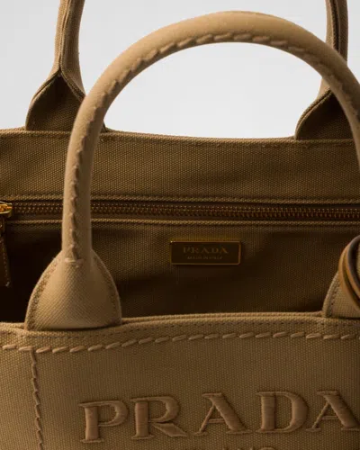 Prada Jardinière Large Cotton Canvas Handbag