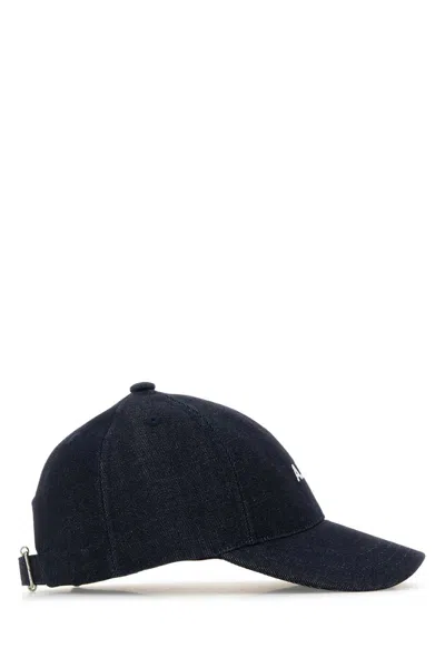 Apc A.p.c. Denim Charlie Baseball Cap