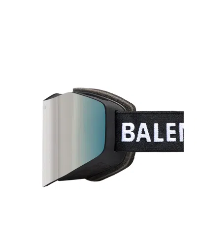 Balenciaga Ski Mask Goggles In Mirror Silver