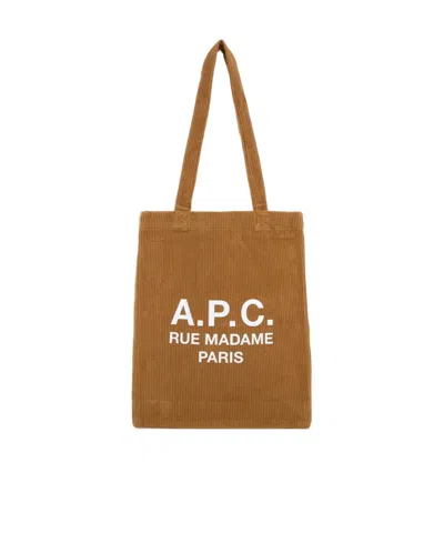 【関税&送料込】A.P.C. Camel Corduroy Lou Shopping Bag Apc A.p.c. Lou Rue Madame Tote Bag In Pink | ModeSens