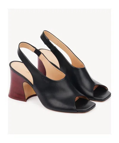 Chloé Square Toe High Heel Sandals