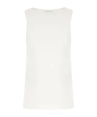 Antonelli Ribbed Elastic Vest In White