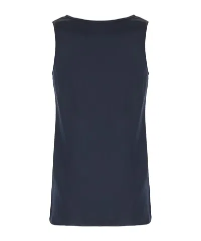 Antonelli Ribbed Elastic Vest In Black