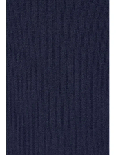 Valentino Crew Neck Cotton T-shirt With Contrast Trim In Blue