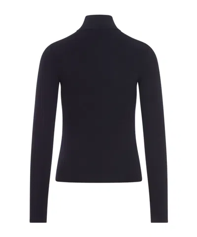 Balenciaga Viscose Nano Bb High Neck Sweater In Black