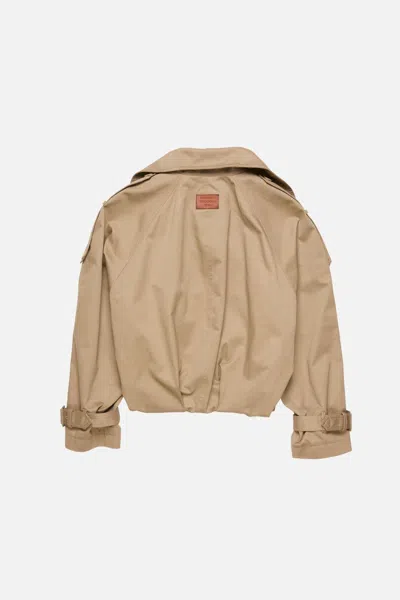 Acne Studios Long Sleeve Casual Jacket In Brown