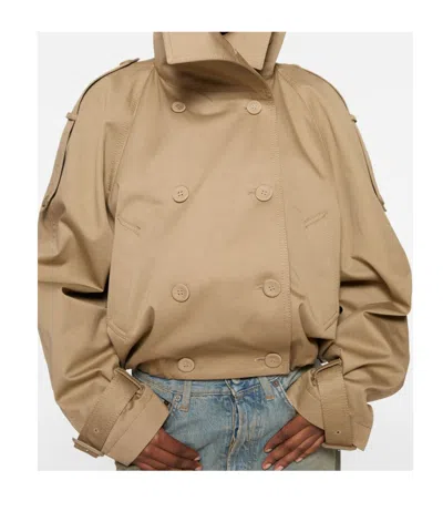 Acne Studios Long Sleeve Casual Jacket In Brown