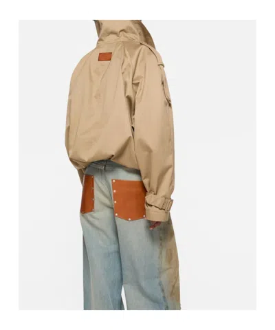 Acne Studios Long Sleeve Casual Jacket In Brown