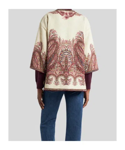 Etro Embroidered Paisley Trim Jacket In Multi