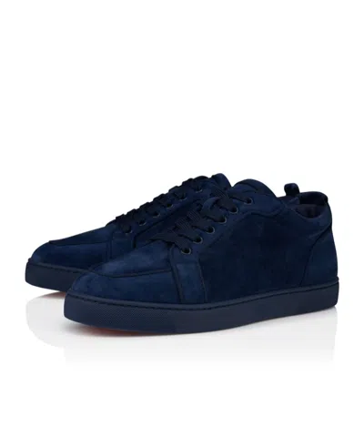 Christian Louboutin Velvet Sneakers Lace-up Eyelet Detailing