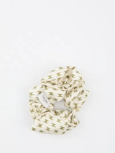 Celine Women Triomphe Mini Scrunchie