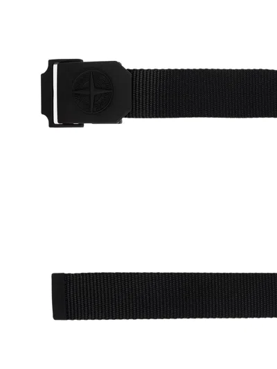 Stone Island Logo-buckle Tape Belt