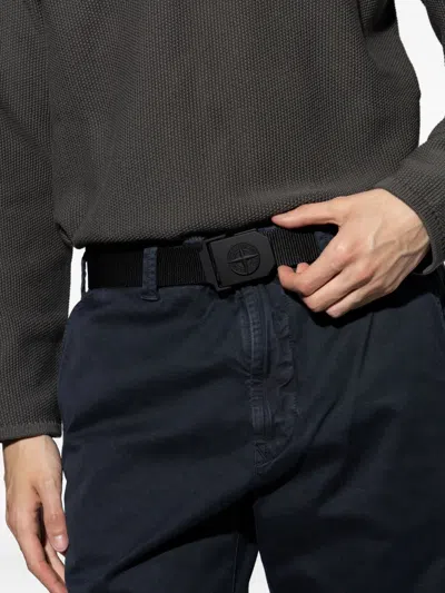 Stone Island Logo-buckle Tape Belt