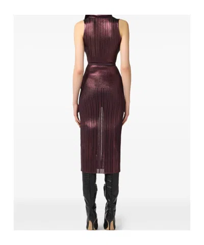 Elisabetta Franchi Pleated Midi Dress