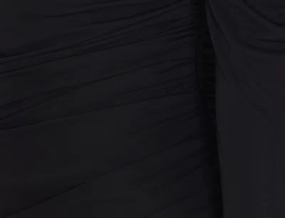 Attico Top In Crepe Nero Donna In Black
