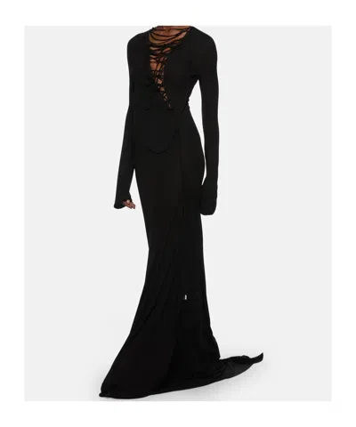 Attico Black Midi Dress