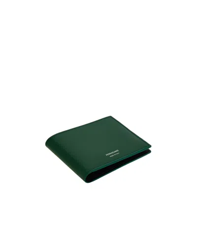 Ferragamo Bifold Wallet In Green