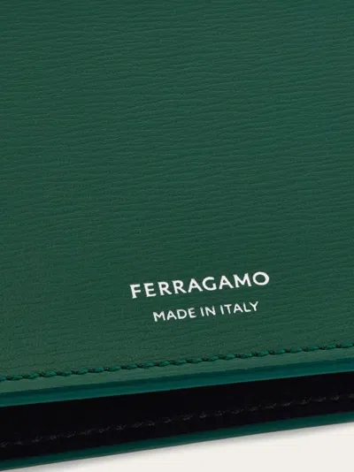 Ferragamo Bifold Wallet In Green