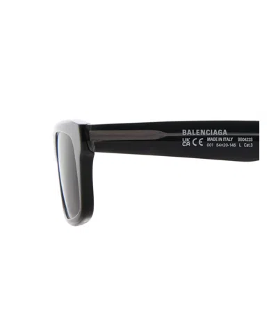 Balenciaga Men's Soho Rectangle Af Sunglasses  In Black