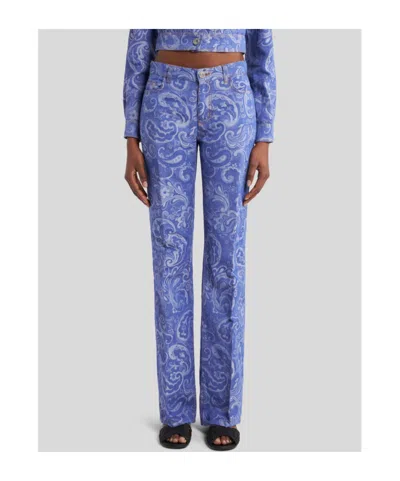 Etro Schlagjeans Aus Paisley-jacquard