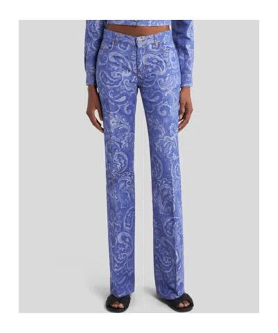 Etro Schlagjeans Aus Paisley-jacquard