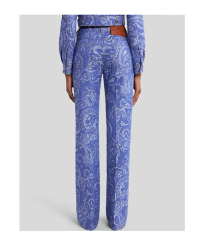 Etro Schlagjeans Aus Paisley-jacquard