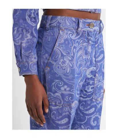 Etro Schlagjeans Aus Paisley-jacquard