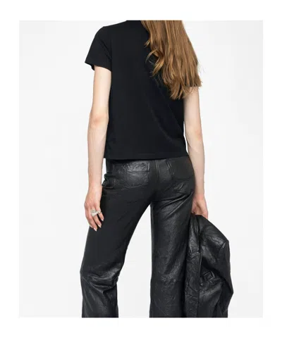 Zadig & Voltaire Alys Voltaire Paris Cotton Graphic T-shirt In Black