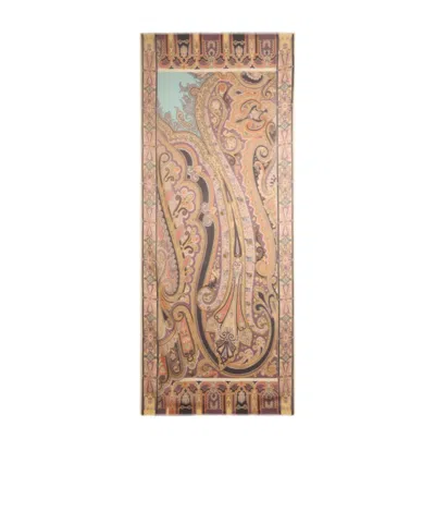 Etro Silk Scarf With Placed Print