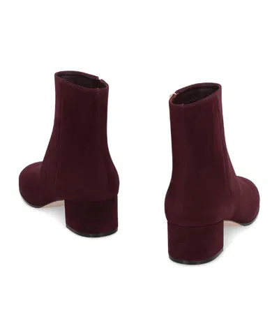 Gianvito Rossi Joelle 45 Velvet Ankle Boots In Brown