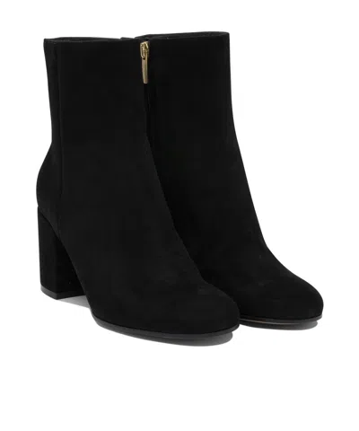 Gianvito Rossi Block Heel Ankle Boots With Suede Finish