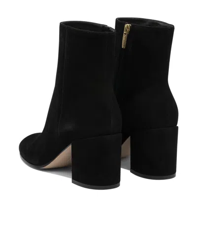 Gianvito Rossi Block Heel Ankle Boots With Suede Finish