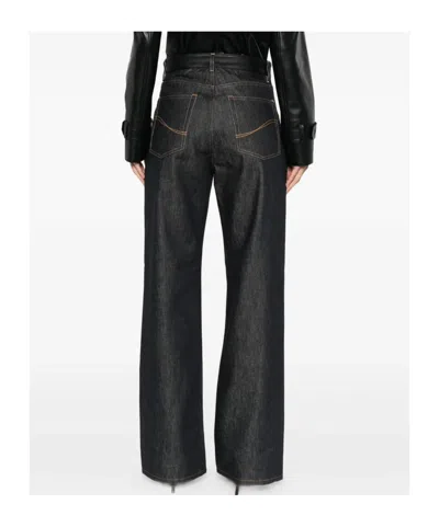 Stella Mccartney Jeans With Key Details Finished In Leather