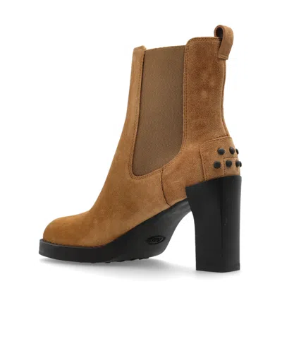 Tod's 80mm Suede Chelsea Boots