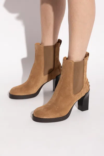 Tod's 80mm Suede Chelsea Boots