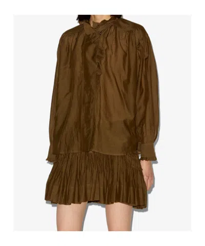 Isabel Marant Étoile Marant Etoile Women Pamias Blouse In Brown