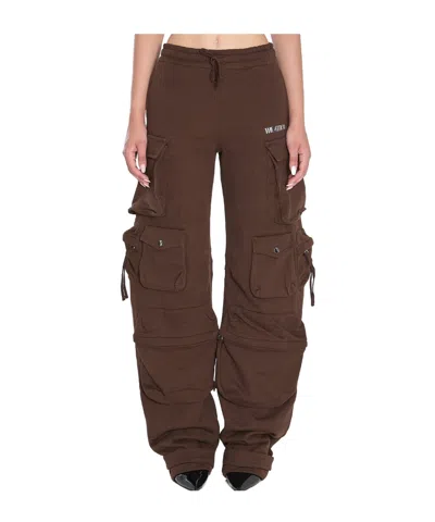 Attico Cargo Fern Pants In Brown