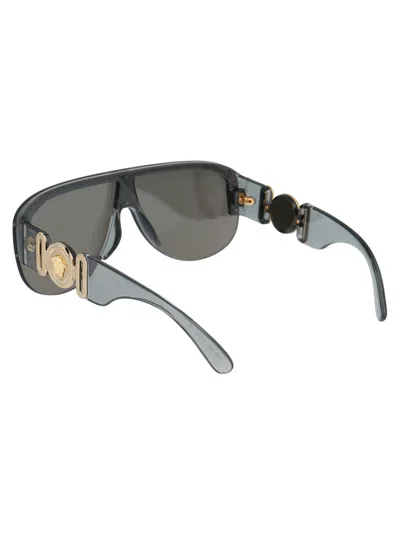 Versace Transparent Grey Nylon Sunglasses