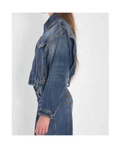 Jean Paul Gaultier Strap Jacket In Denim