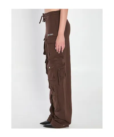 Attico Cargo Fern Pants In Brown